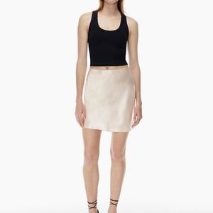 Babaton slip skirt black